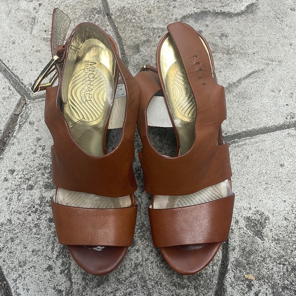 Michael Kors Brown Wedges
